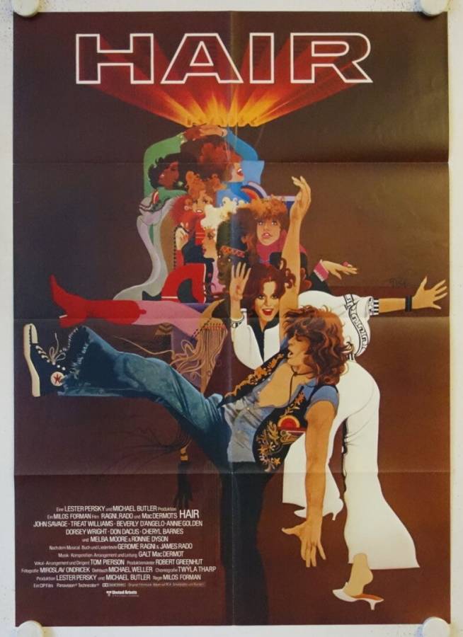 Hair original release german movie poster